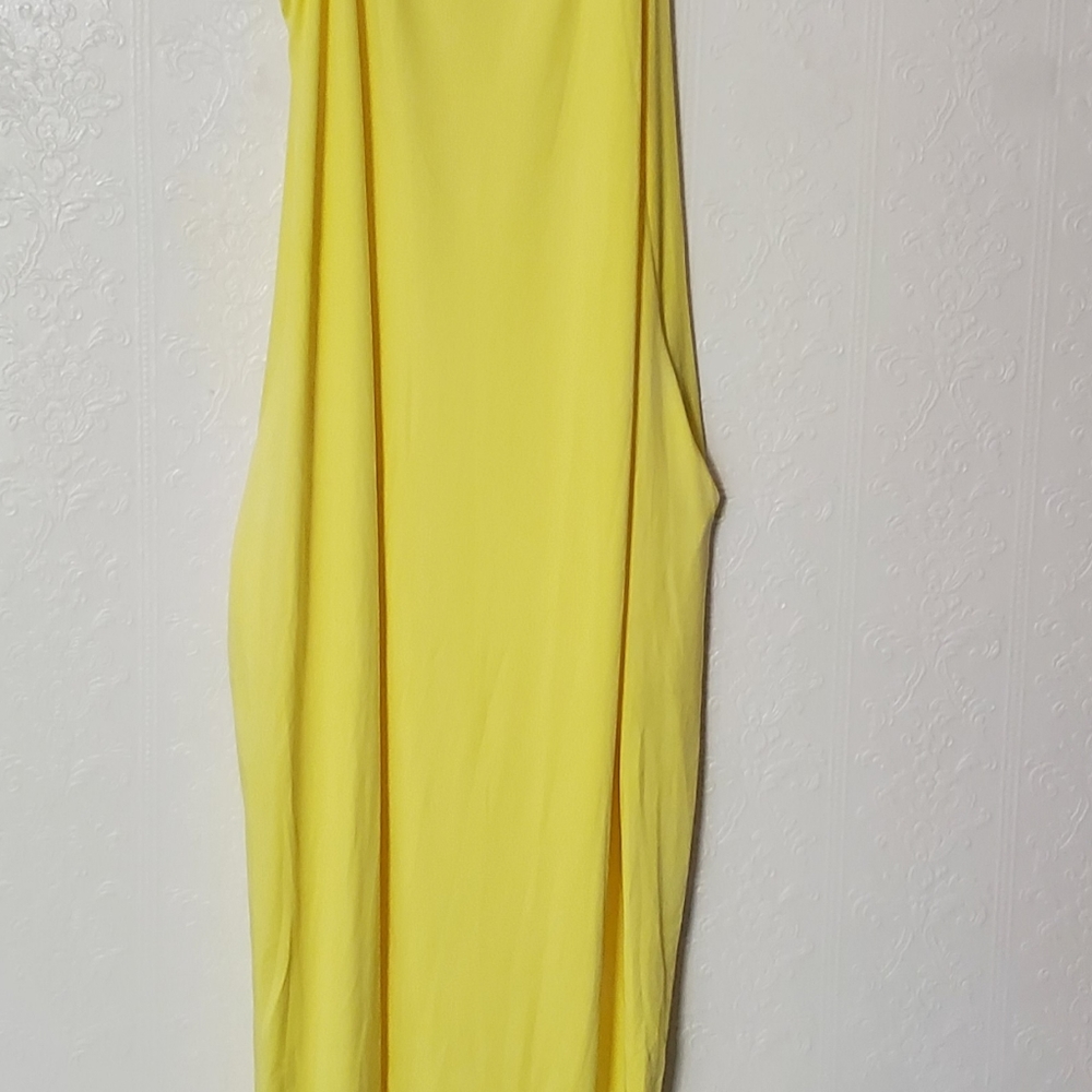 Women's stretchy sunflower yellow maxi dress 2xl - Picture 2 of 12